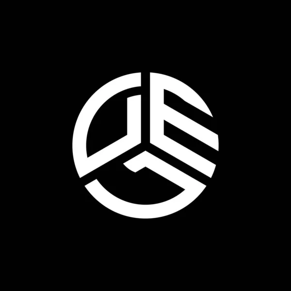 Del Letter Logo Design White Background Del Creative Initials Letter — Stock Vector
