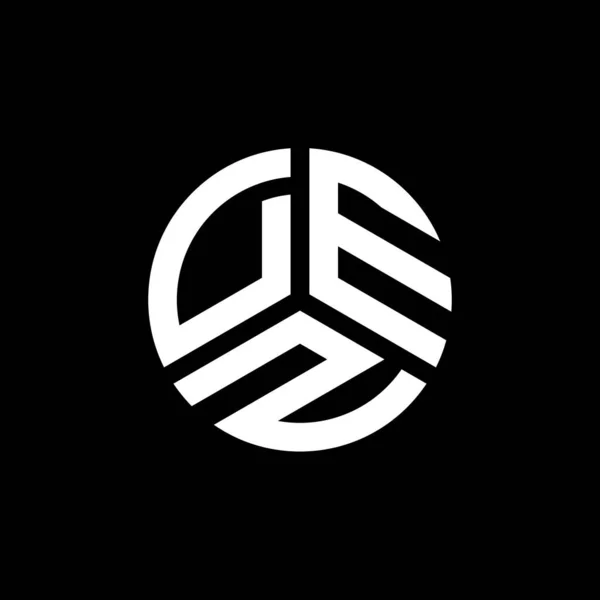 Дизайн Логотипа Dez Белом Фоне Творческие Инициалы Деза Буквенно Символическая — стоковый вектор