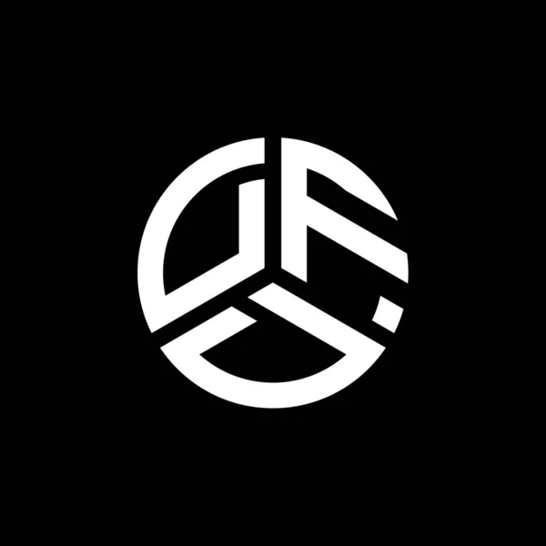 Logo Della Lettera Dfd Sfondo Bianco Dfd Creativo Iniziali Lettera — Vettoriale Stock