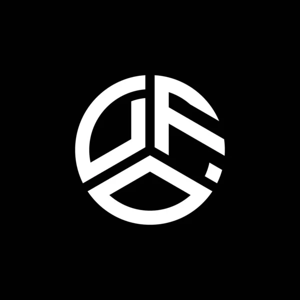Dfo Letter Logo Design Auf Weißem Hintergrund Dfo Kreative Initialen — Stockvektor
