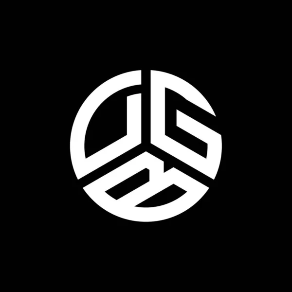 Projekt Logo Litery Dgb Białym Tle Kreatywne Inicjały Dgb Koncepcja — Wektor stockowy