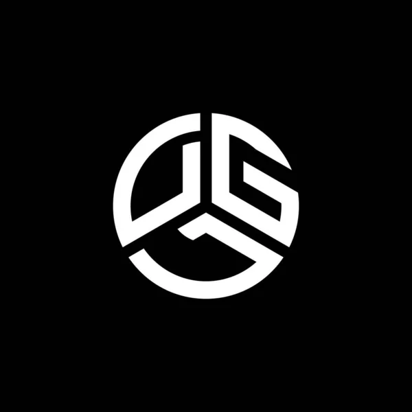 Beyaz Arka Planda Dgl Harf Logosu Tasarımı Dgl Yaratıcı Harflerin — Stok Vektör