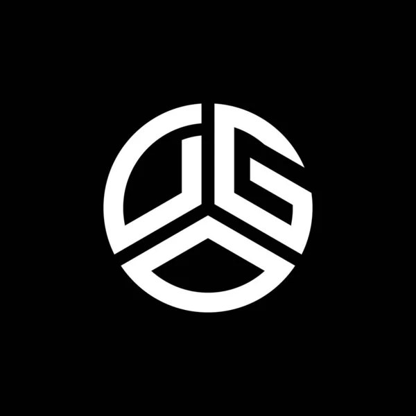 Dgo Logo Witte Achtergrond Dgo Creatieve Initialen Letter Logo Concept — Stockvector