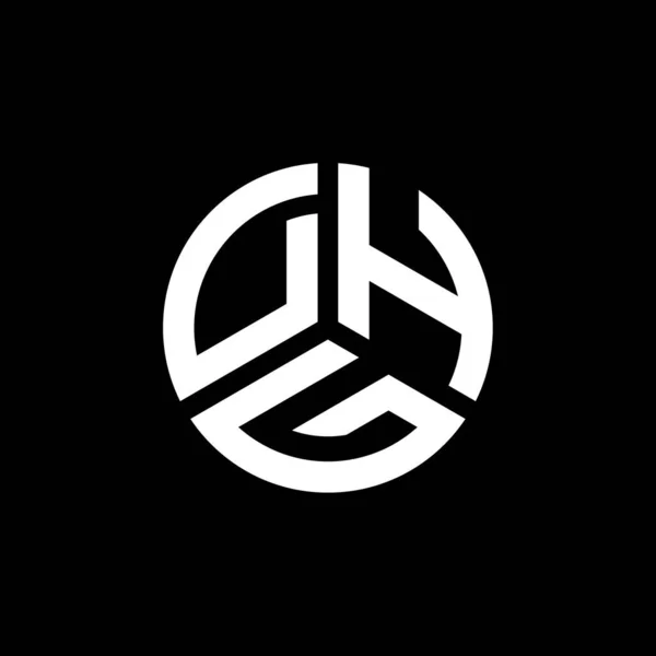 Dessin Logo Lettre Dhg Sur Fond Blanc Dhg Initiales Créatives — Image vectorielle