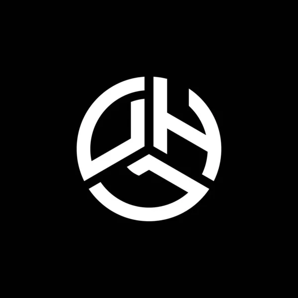 Dhl Písmeno Logo Design Bílém Pozadí Dhl Kreativní Iniciály Koncept — Stockový vektor