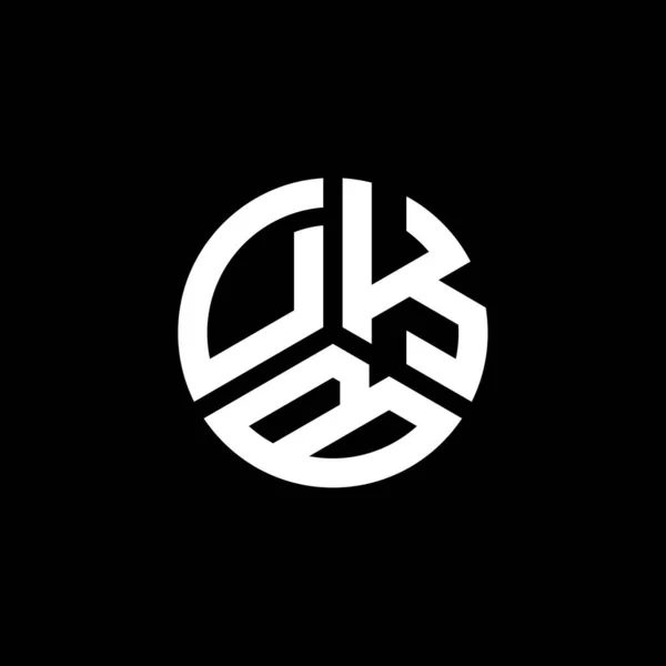 Diseño Del Logotipo Letra Dkb Sobre Fondo Blanco Dkb Iniciales — Vector de stock
