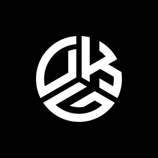 Design Logotipo Carta Dkg Fundo Branco Dkg Iniciais Criativas Conceito — Vetor de Stock