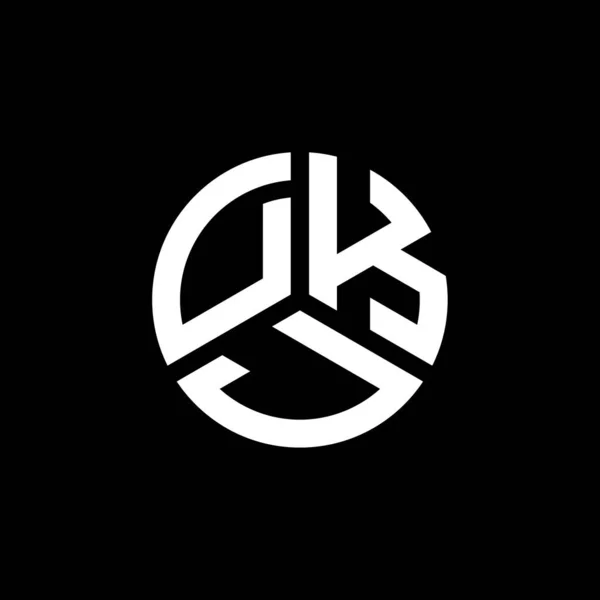 Dkj Letter Logo Design White Background Dkj Creative Initials Letter — Stock Vector