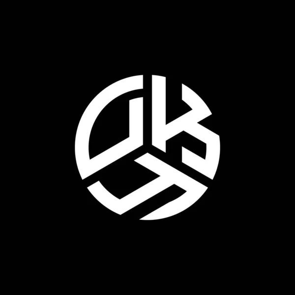 Diseño Del Logotipo Letra Dky Sobre Fondo Blanco Dky Iniciales — Vector de stock