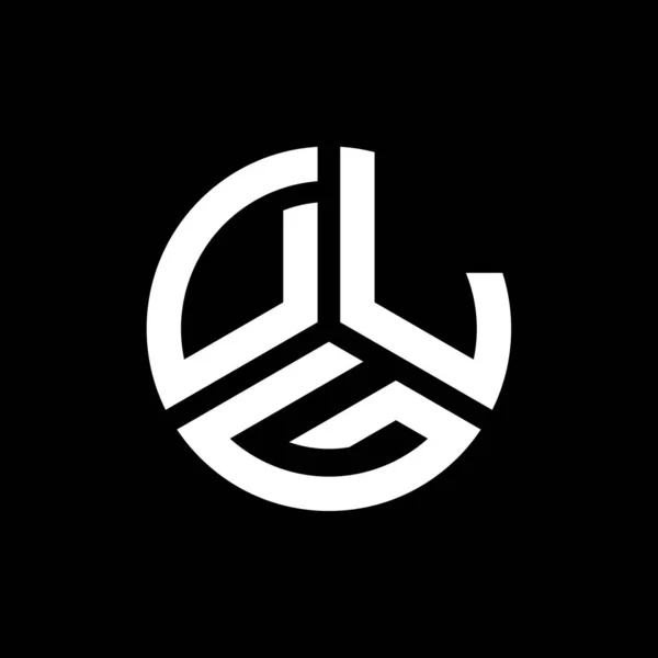 Dlg Logo Ontwerp Witte Achtergrond Dlg Creatieve Initialen Letter Logo — Stockvector