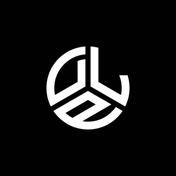 Diseño Del Logotipo Letra Dlp Sobre Fondo Blanco Dlp Iniciales — Vector de stock