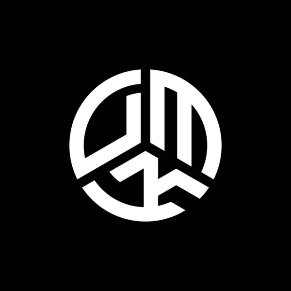Projekt Logo Litery Dmk Białym Tle Kreatywne Inicjały Dmk Koncepcja — Wektor stockowy