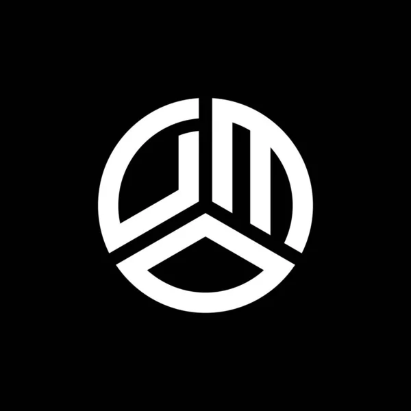 Дизайн Логотипа Дмо Белом Фоне Концепция Логотипа Dmo Creative Initials — стоковый вектор