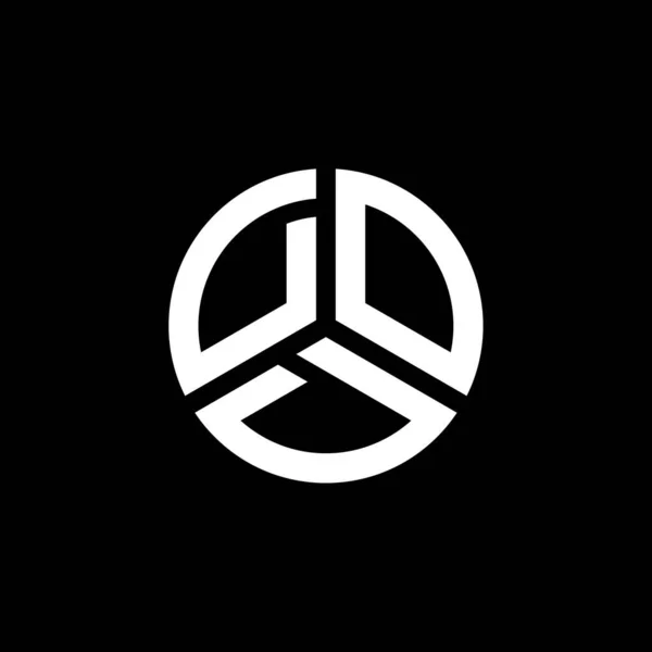 Logo Huruf Dod Desain Pada Latar Belakang Putih Dod Kreatif - Stok Vektor