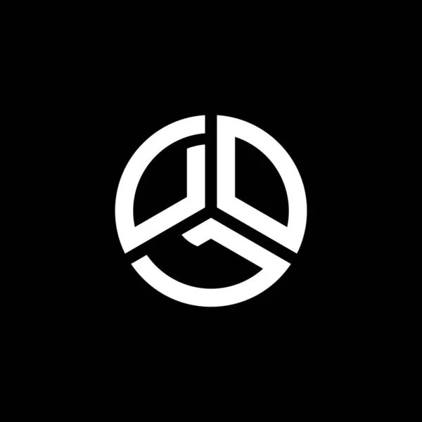 Diseño Del Logotipo Letra Dol Sobre Fondo Blanco Dol Iniciales — Vector de stock