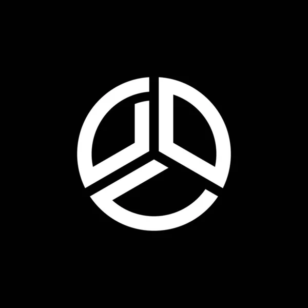 Beyaz Arka Planda Dov Harf Logosu Tasarımı Dov Yaratıcı Harf — Stok Vektör