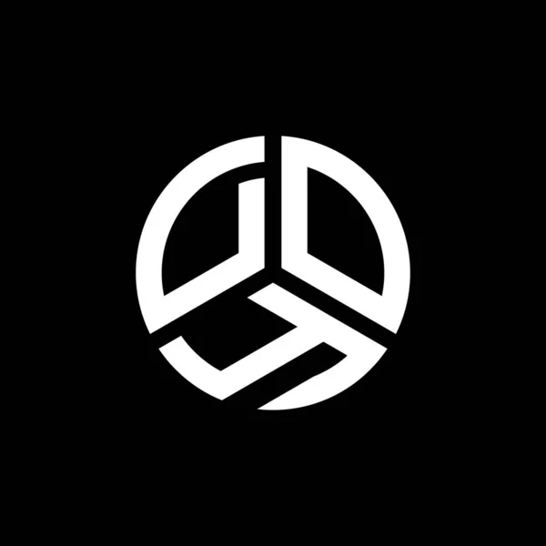 Doy Letter Logo Design White Background Doy Creative Initials Letter — Stock Vector
