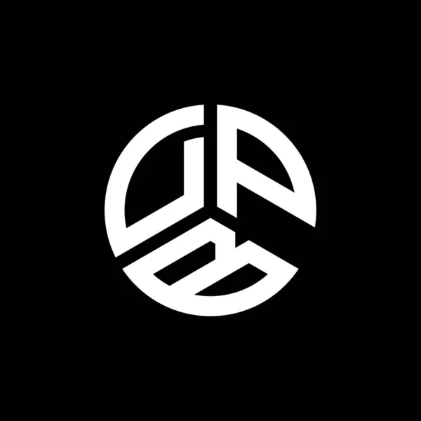 Diseño Del Logotipo Letra Dpb Sobre Fondo Blanco Dpb Iniciales — Vector de stock