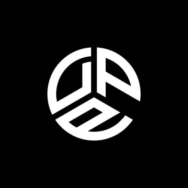 Dpp Letter Logo Ontwerp Witte Achtergrond Dpp Creatieve Initialen Letter — Stockvector