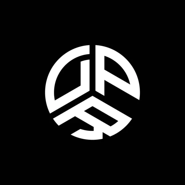 Diseño Del Logotipo Letra Dpr Sobre Fondo Blanco Dpr Iniciales — Vector de stock
