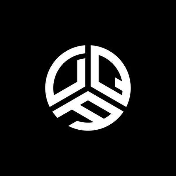 Dqa Bokstav Logotyp Design Vit Bakgrund Dqa Kreativa Initialer Brev — Stock vektor