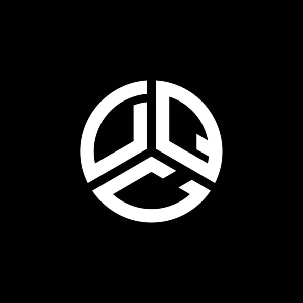 Dqc Letter Logo Ontwerp Witte Achtergrond Dqc Creatieve Initialen Letter — Stockvector