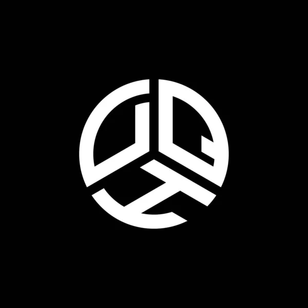 Projekt Logo Litery Dqh Białym Tle Kreatywne Inicjały Dqh Koncepcja — Wektor stockowy