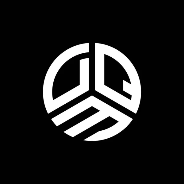 Design Logotipo Carta Dqm Fundo Branco Dqm Iniciais Criativas Conceito — Vetor de Stock