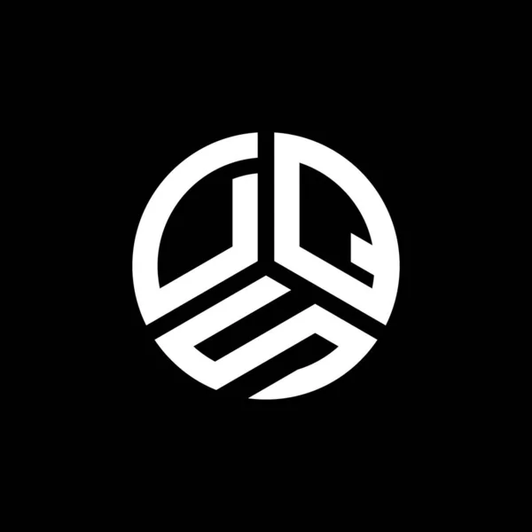 Projekt Logo Litery Dqs Białym Tle Kreatywne Inicjały Dqs Koncepcja — Wektor stockowy