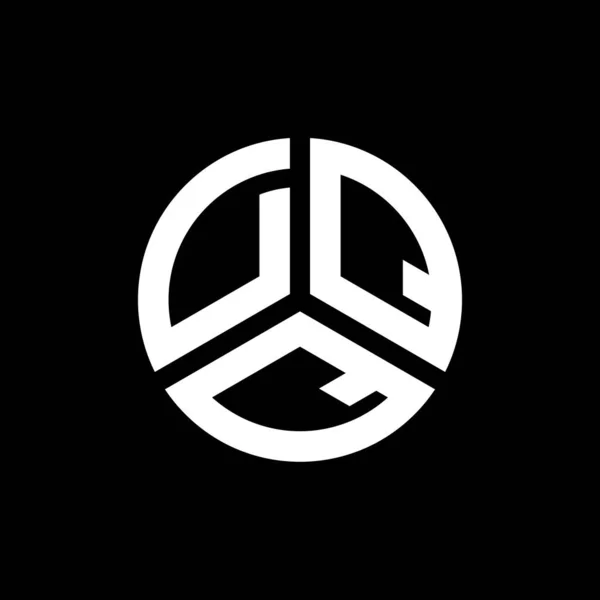 Beyaz Arka Planda Dqq Harf Logosu Tasarımı Dqq Yaratıcı Harflerin — Stok Vektör