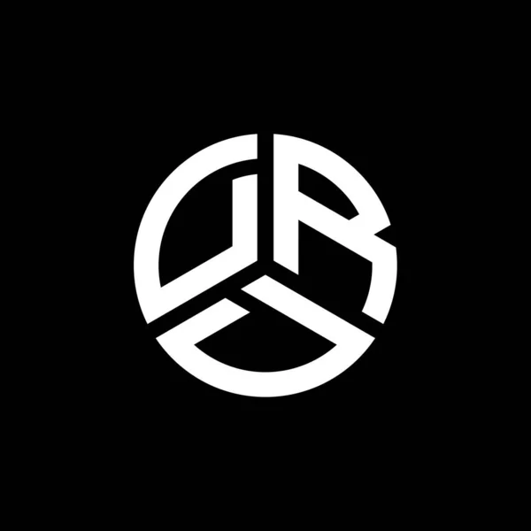 Projekt Logo Litery Drd Białym Tle Drd Twórcze Inicjały Koncepcja — Wektor stockowy