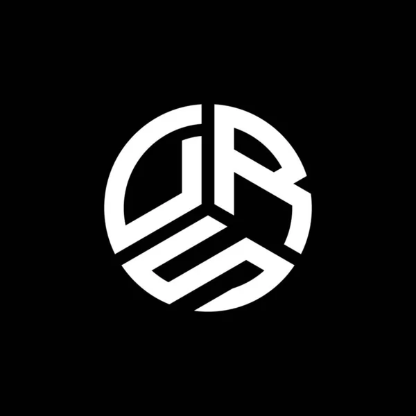 Logo Huruf Drs Desain Pada Latar Belakang Putih Konsep Logo - Stok Vektor