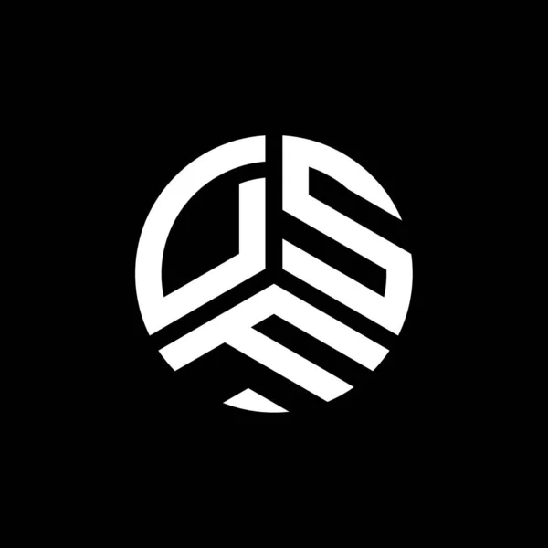 Dsf Brev Logotyp Design Vit Bakgrund Dsf Kreativa Initialer Brev — Stock vektor