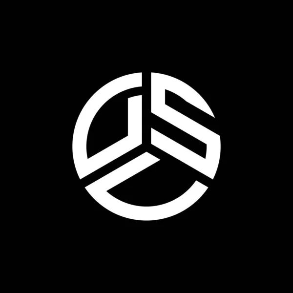 Diseño Del Logotipo Letra Dsv Sobre Fondo Blanco Dsv Iniciales — Vector de stock
