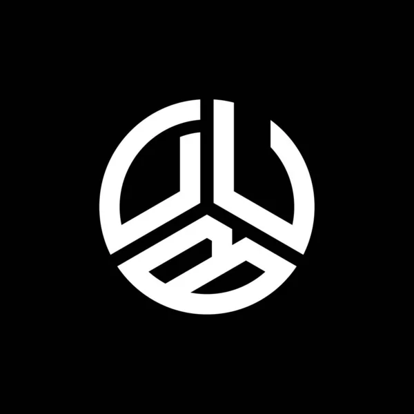 Projekt Logo Litery Dub Białym Tle Dub Twórcze Inicjały Koncepcja — Wektor stockowy