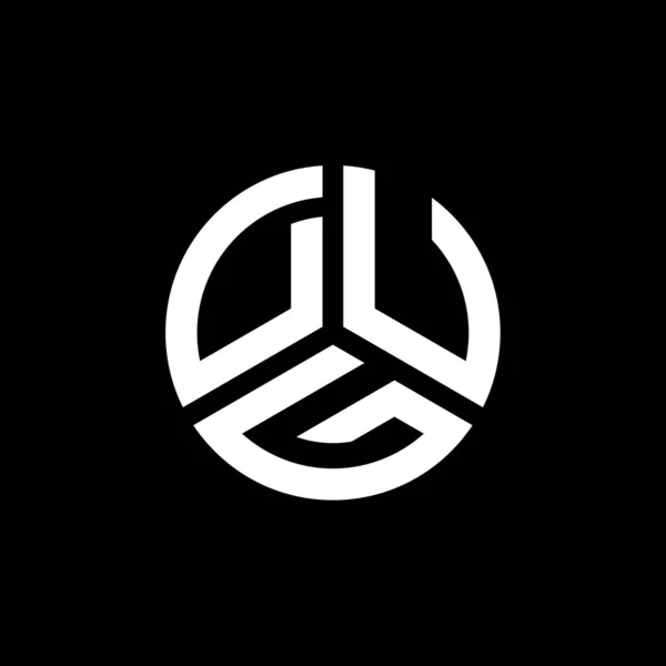 Dug Letter Logo Design Auf Weißem Hintergrund Dug Kreative Initialen — Stockvektor