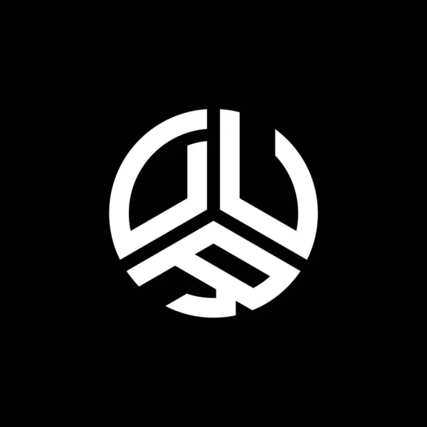 Diseño Del Logotipo Letra Dur Sobre Fondo Blanco Dur Iniciales — Archivo Imágenes Vectoriales