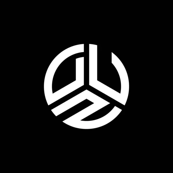 Diseño Del Logotipo Letra Duz Sobre Fondo Blanco Duz Iniciales — Vector de stock