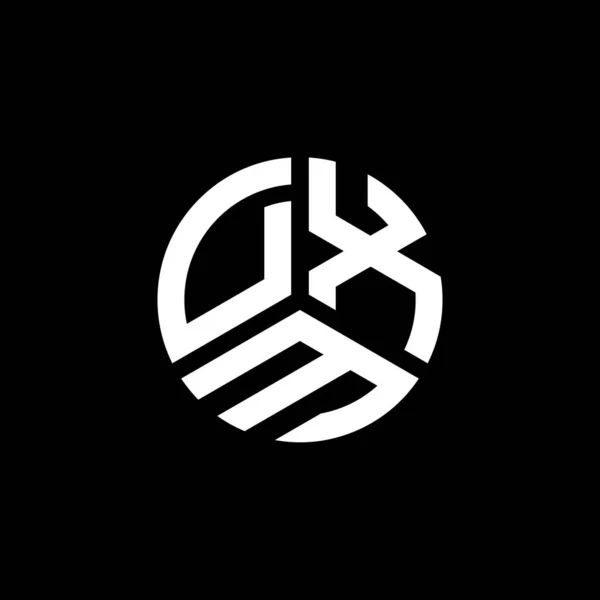 Desain Logo Huruf Dxm Pada Latar Belakang Putih Dxm Kreatif - Stok Vektor