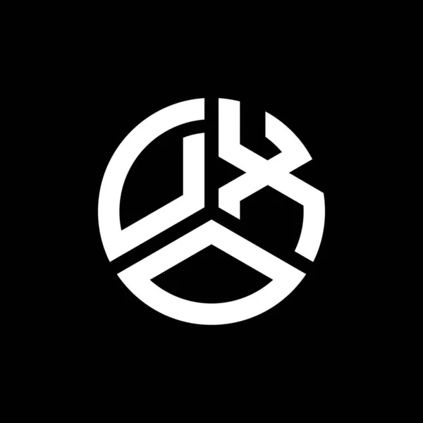 Diseño Del Logotipo Letra Dxo Sobre Fondo Blanco Dxo Iniciales — Vector de stock