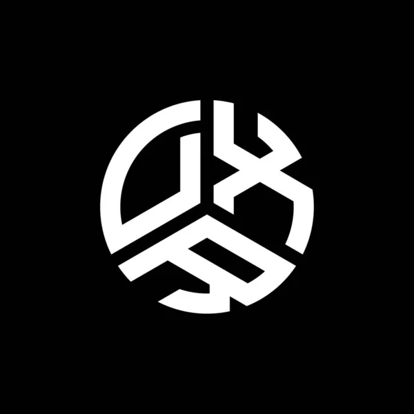 Design Logotipo Carta Dxr Fundo Branco Dxr Iniciais Criativas Conceito — Vetor de Stock