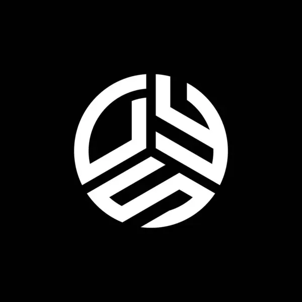 Diseño Del Logotipo Letra Dys Sobre Fondo Blanco Dys Iniciales — Vector de stock