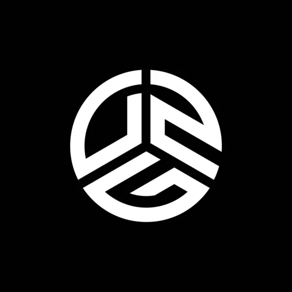 Projekt Logo Litery Dzg Białym Tle Inicjały Twórcze Dzg Koncepcja — Wektor stockowy