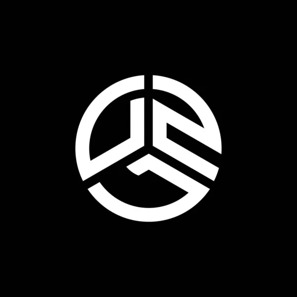 Dzl Letter Logo Design White Background Dzl Creative Initials Letter — Stock Vector