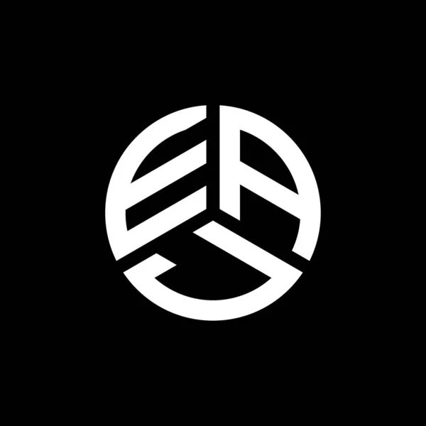 Eaj Lettre Logo Design Sur Fond Blanc Eaj Initiales Créatives — Image vectorielle