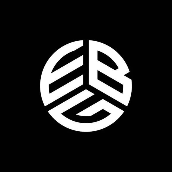 Ebg Logo Ontwerp Witte Achtergrond Ebg Creatieve Initialen Letter Logo — Stockvector
