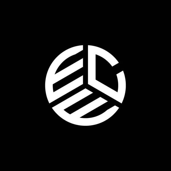 Diseño Del Logotipo Carta Ece Sobre Fondo Blanco Iniciales Creativas — Archivo Imágenes Vectoriales