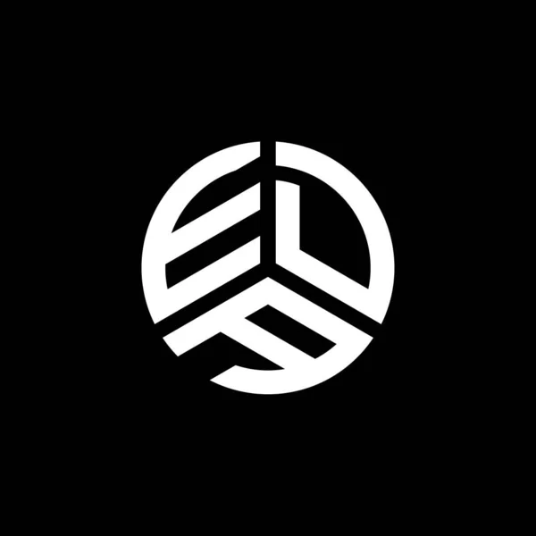 Design Logotipo Carta Eda Fundo Branco Eda Iniciais Criativas Conceito — Vetor de Stock
