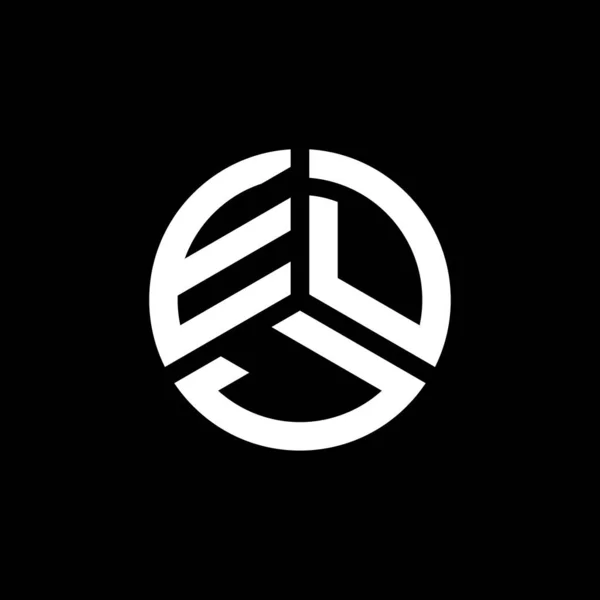 Projekt Logo Litery Edj Białym Tle Edj Twórcze Inicjały Koncepcja — Wektor stockowy