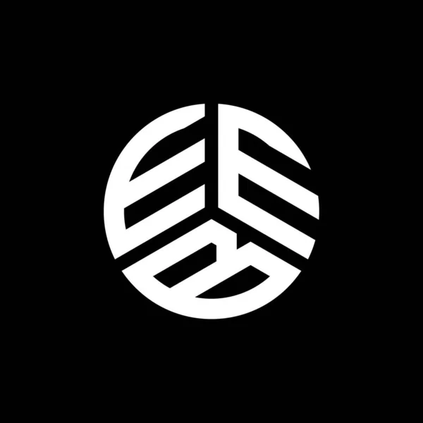 Дизайн Логотипа Еэб Белом Фоне Концепция Логотипа Инициалами Eeb Дизайн — стоковый вектор